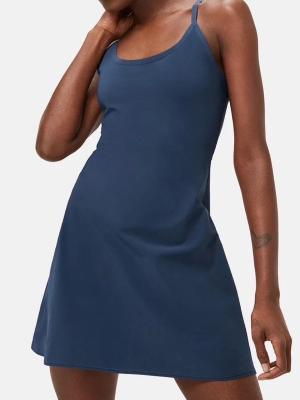 Outdoor Voices Exercise Blue A-Line Spandex Short Dress Size XS